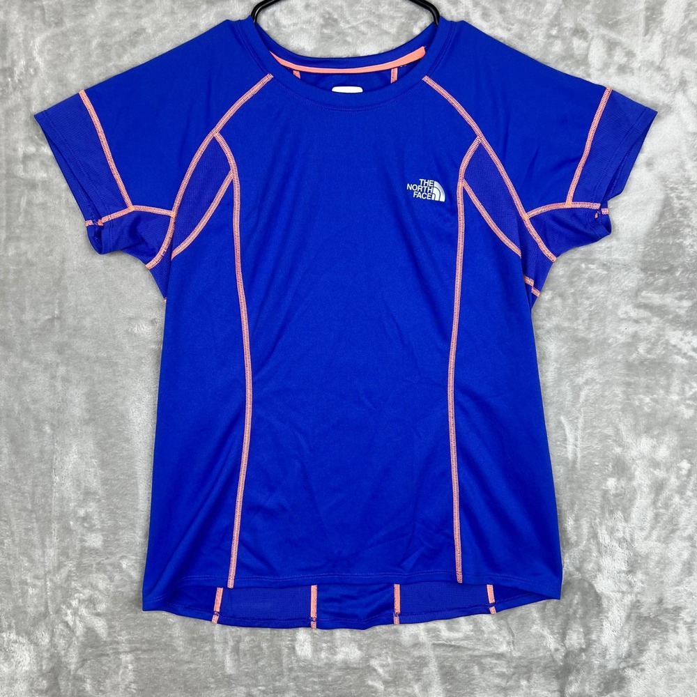 The North Face Womens T Shirt Medium Blue Activewear Athletic Top
